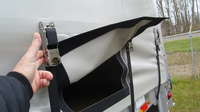 Inspection Hatch in Curtain