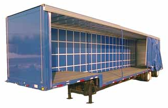 Sliding Systems : Side Steel curtainside slide trailer