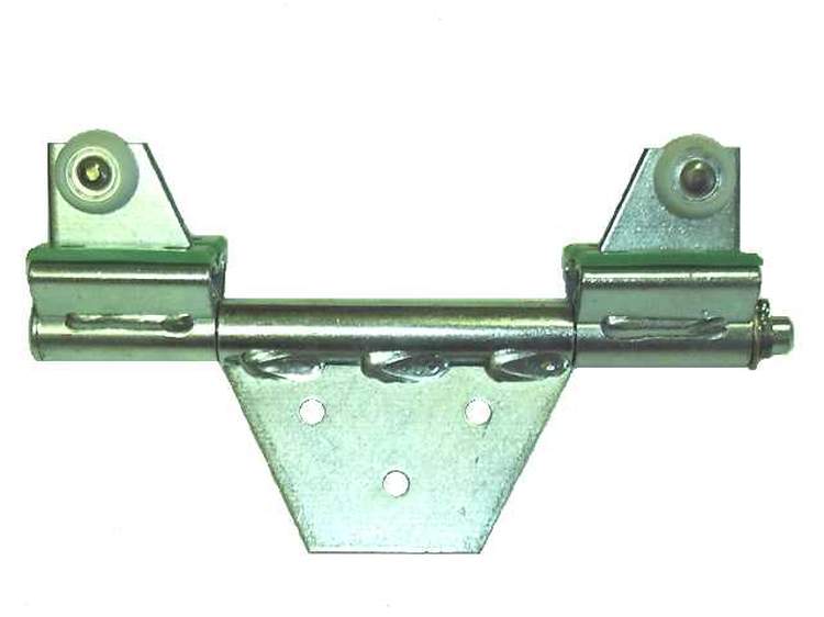 Also referred to as post top roller. The rolling post attaches to this item and enables it to roll along the cantrail.